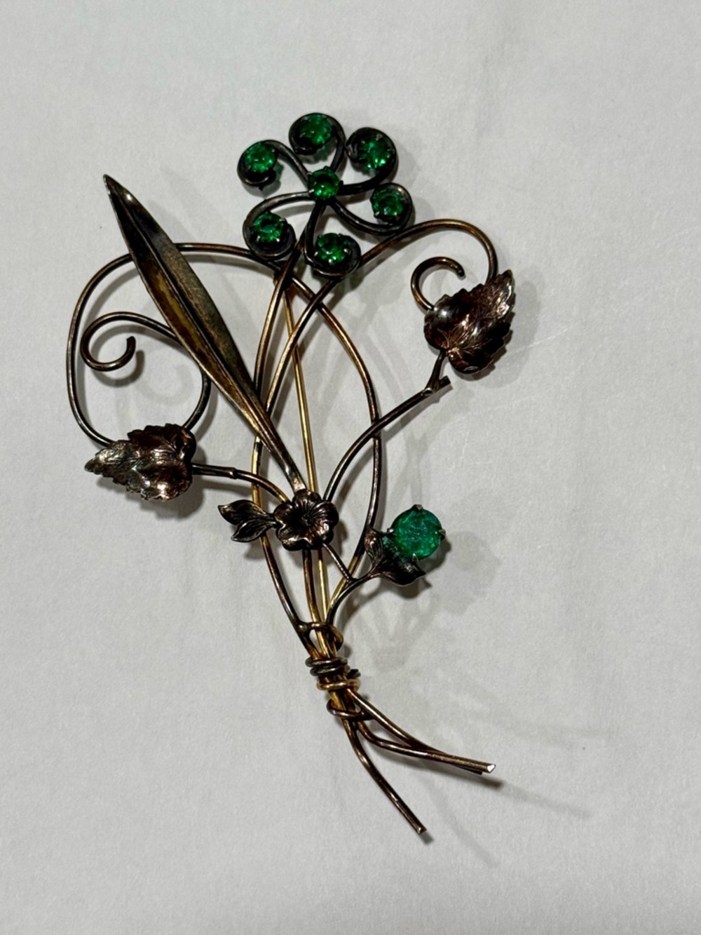 I. Michelson and Sons Vintage 3” 12k GF Signed Brooch